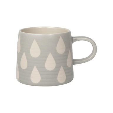 Danica Studio Grey Droplet Ceramic Imprint Mug | Koop.co.nz