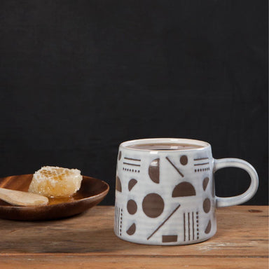 Danica Studio Domino Ceramic Imprint Mug | Koop.co.nz