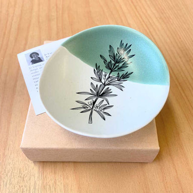 Jo Luping Small Porcelain Rosemary Green Dipped Bowl (10cm) | Koop.co.nz