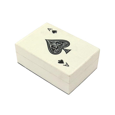 Le Forge Single Resin Playing Card Box - Ace White | Koop.co.nz