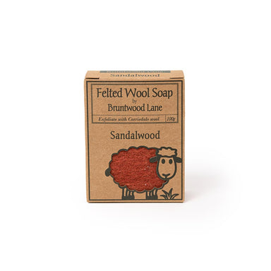 Bruntwood Lane NZ Made Felted Wool Soap - Sandalwood | Koop.co.nz