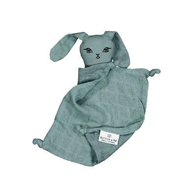 Burrow & Be Muslin Bunny Baby Comforter - Storm | Koop.co.nz