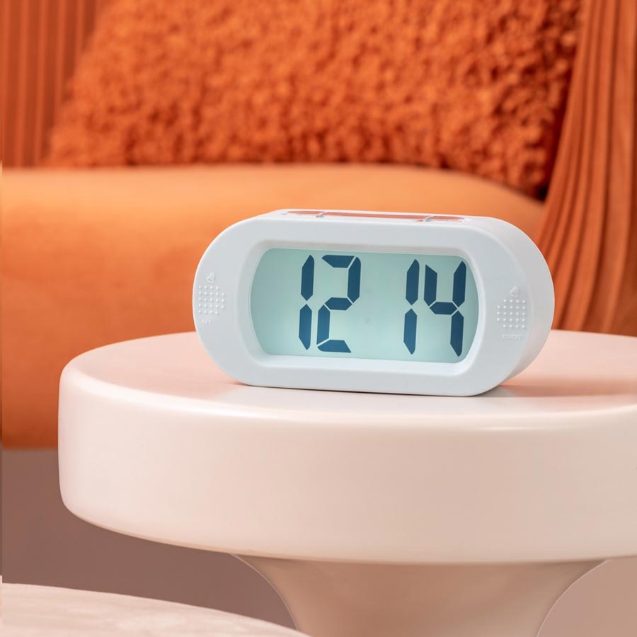Karlsson Gummy Digital Alarm Clock - Soft Blue | Koop.co.nz