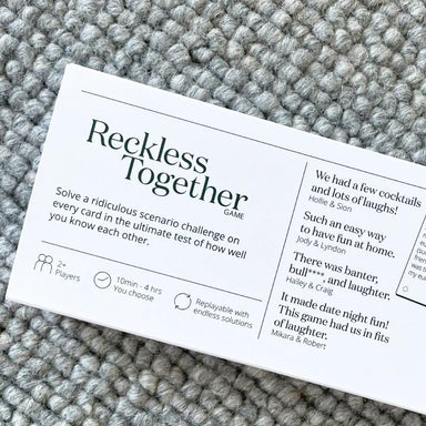 Reckless Together Reckless Together Game | Koop.co.nz