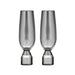 Ladelle Ava Champagne Glasses - Charcoal (2pc) | Koop.co.nz