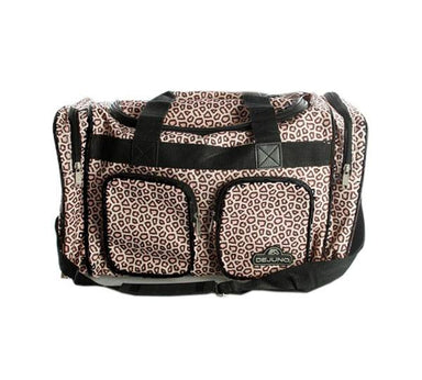 Dejuno Cheetah Duffle Bag - Black Piping | Koop.co.nz