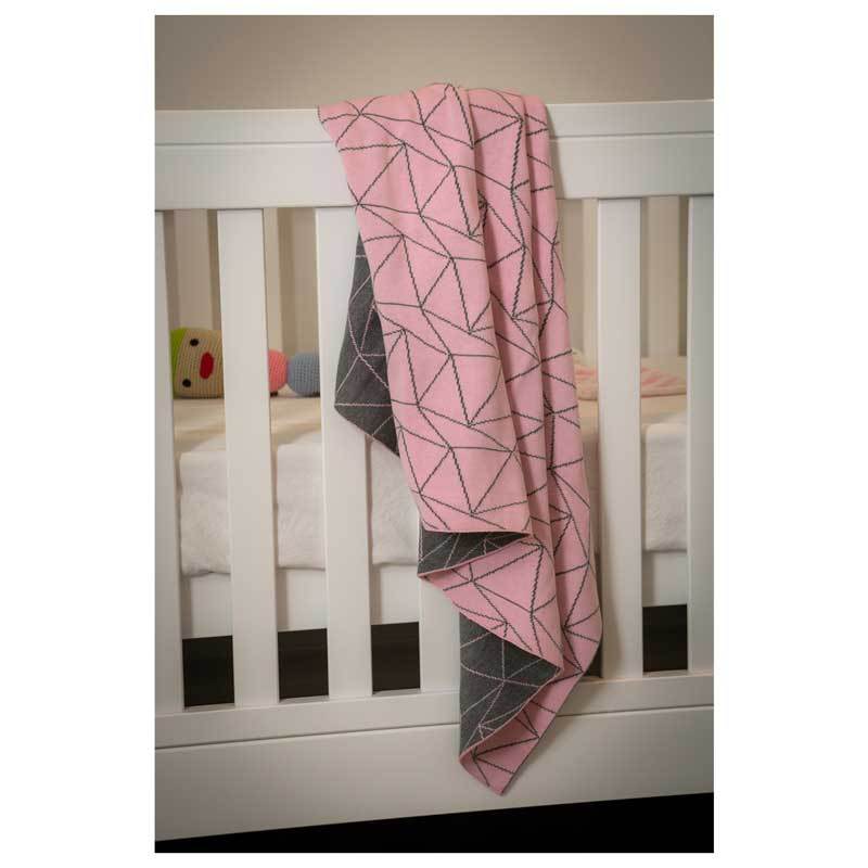 Emotion & Kids Pink Galaxy Cotton Baby Blanket | Koop.co.nz