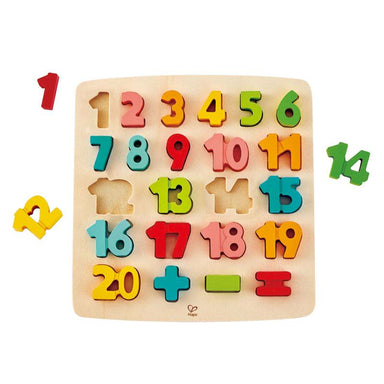 Hape Chunky Number Math Puzzle (24pc) | Koop.co.nz