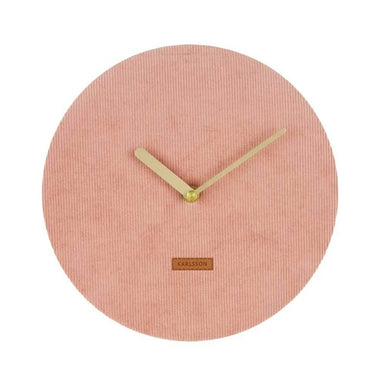 Karlsson Corduroy Wall Clock - Pink (25cm) | Koop.co.nz