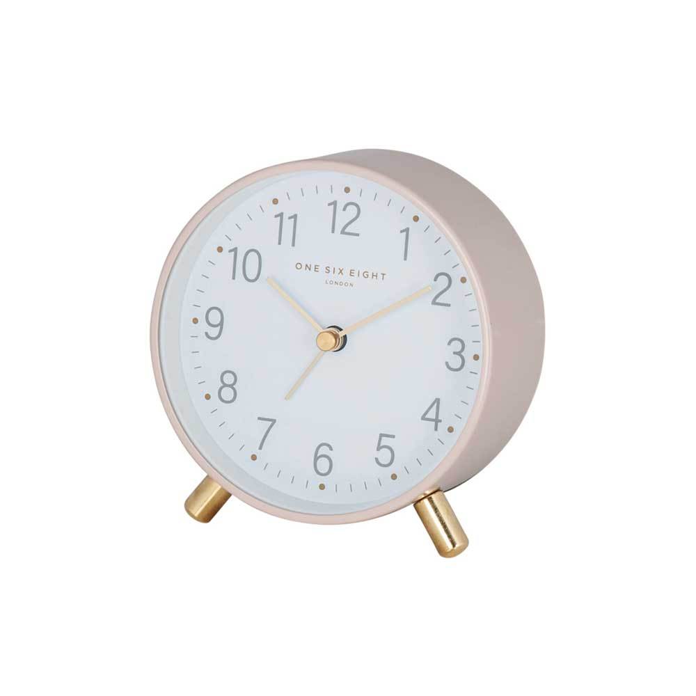 One Six Eight Maisie Alarm Clock with Light - Blush | Koop.co.nz