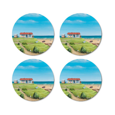 100% New Zealand Graham Young Coaster Set/4 – Bach On The Hill | Koop.co.nz