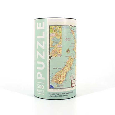 100% New Zealand Jigsaw Puzzle - NZ Tourist Map (500pc) | Koop.co.nz