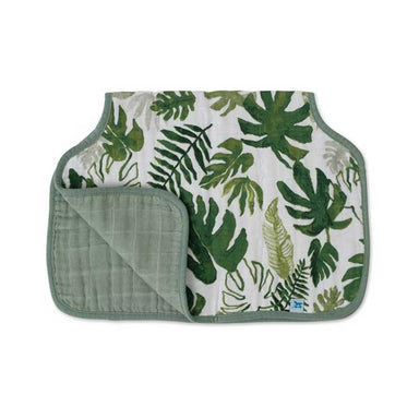Little Unicorn Cotton Muslin Burp Cloth – Tropical Leaf | Koop.co.nz