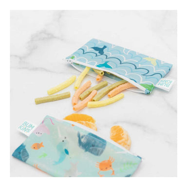 Bumkins Small Snack Bag 2pk - Rolling With The Waves | Koop.co.nz