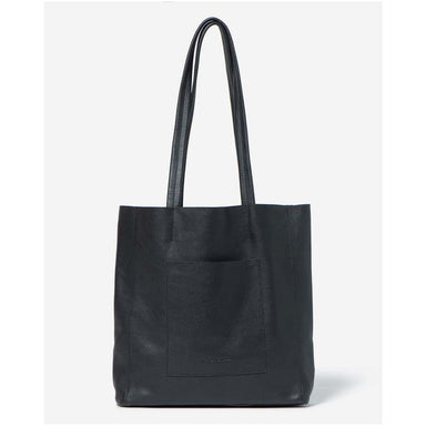 Stitch & Hide Leather Georgia Mini Tote Bag - Black | Koop.co.nz