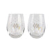 Urban Products Stemless Wine Glass Set - Mr & Mrs, Stemless Wine Glasses NZ | Koop.co.nz