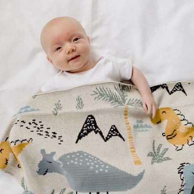 Di Lusso Living Dino Dinosaur Baby Blanket | Koop.co.nz