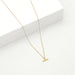 Linda Tahija Mini T-Bar Necklace - Gold | Koop.co.nz
