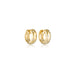 Linda Tahija Solar Huggie White Topaz Earrings - Gold | Koop.co.nz
