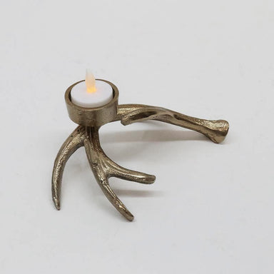 Le Forge Antler Tealight Candle Holder - Gold | Koop.co.nz