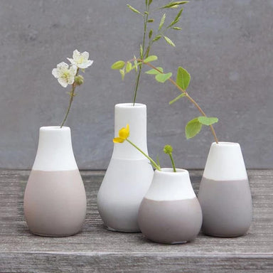 Rader Mini Pastel Vase Set/4 - Grey | Koop.co.nz