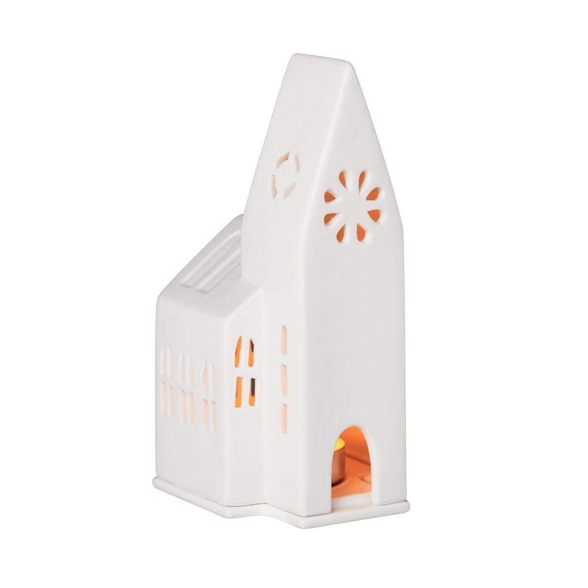 Rader Small Porcelain Tealight - Church | Koop.co.nz