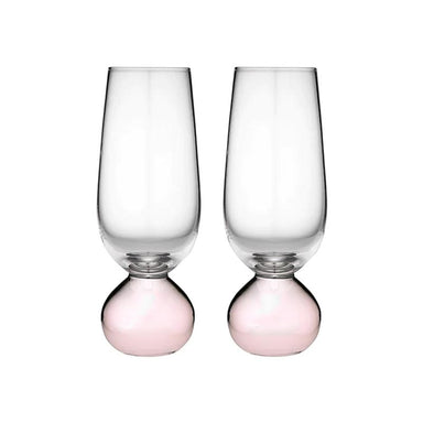 Ladelle Astrid Champagne Glass Set - Rose (2pc) | Koop.co.nz