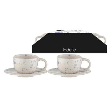 Ladelle Carnival Lilac Espresso Cup & Saucer Set (2pk) | Koop.co.nz