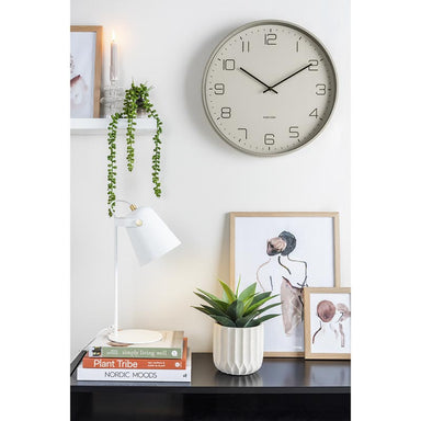 Karlsson Lofty Wall Clock - Warm Grey (40cm) | Koop.co.nz