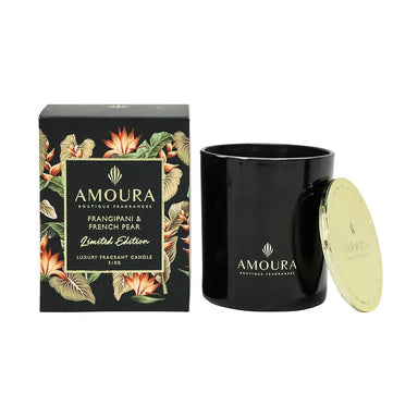 Amoura Luxury Fragrant Candle - Frangipani & French Pear | Koop.co.nz