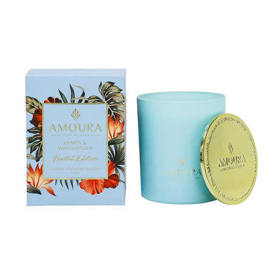 Amoura Luxury Fragrant Candle - Papaya & Watermelon | Koop.co.nz