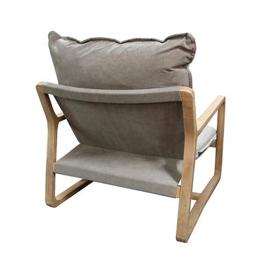 Le Forge Acer Oak Lounge Chair - Dark Grey | Koop.co.nz