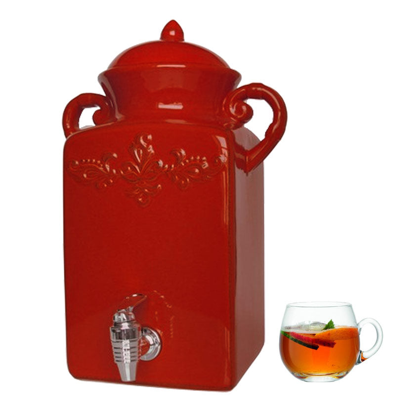 Tuscan Red Beverage Dispenser | Koop.co.nz
