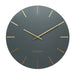 One Six Eight Charcoal Luca Clock (40cm) | Koop.co.nz