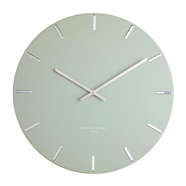 One Six Eight Sage Green Luca Clock (40cm) | Koop.co.nz