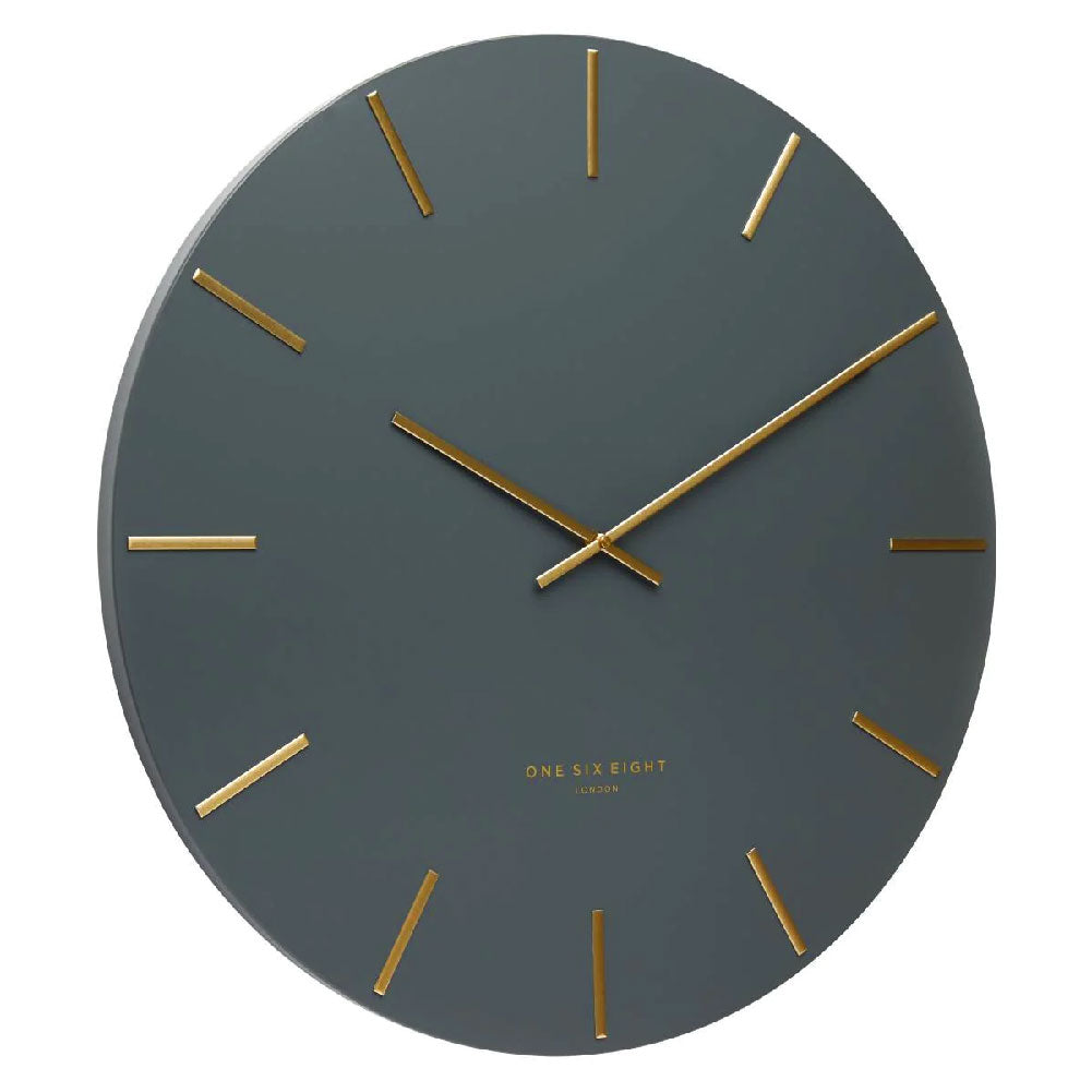 One Six Eight Charcoal Luca Clock (60cm) | Koop.co.nz