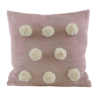 Raine & Humble Pink Pom Pom Cushion (50cm) | Koop.co.nz