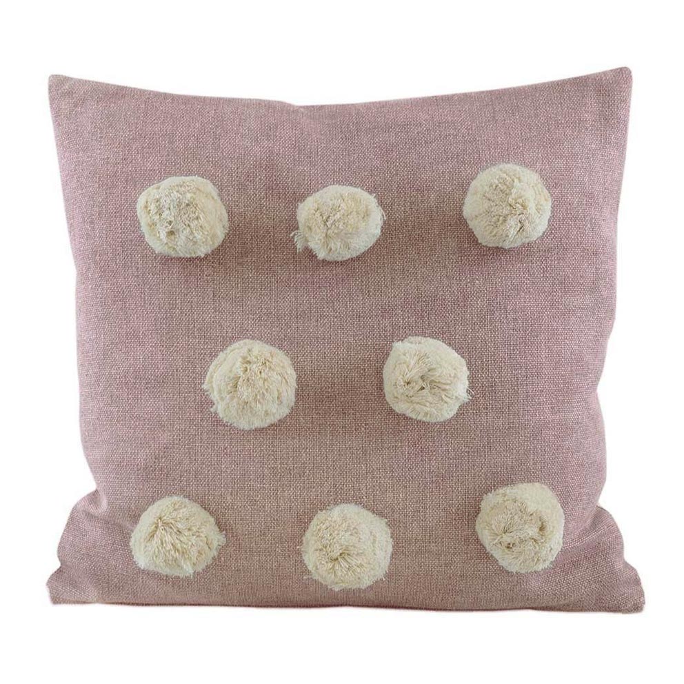 Raine & Humble Pink Pom Pom Cushion (50cm) | Koop.co.nz
