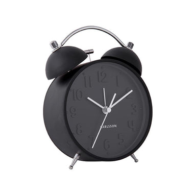 Karlsson Iconic Alarm Clock - Black | Koop.co.nz