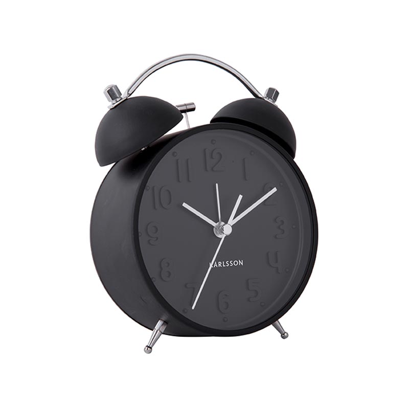 Karlsson Iconic Alarm Clock - Black | Koop.co.nz