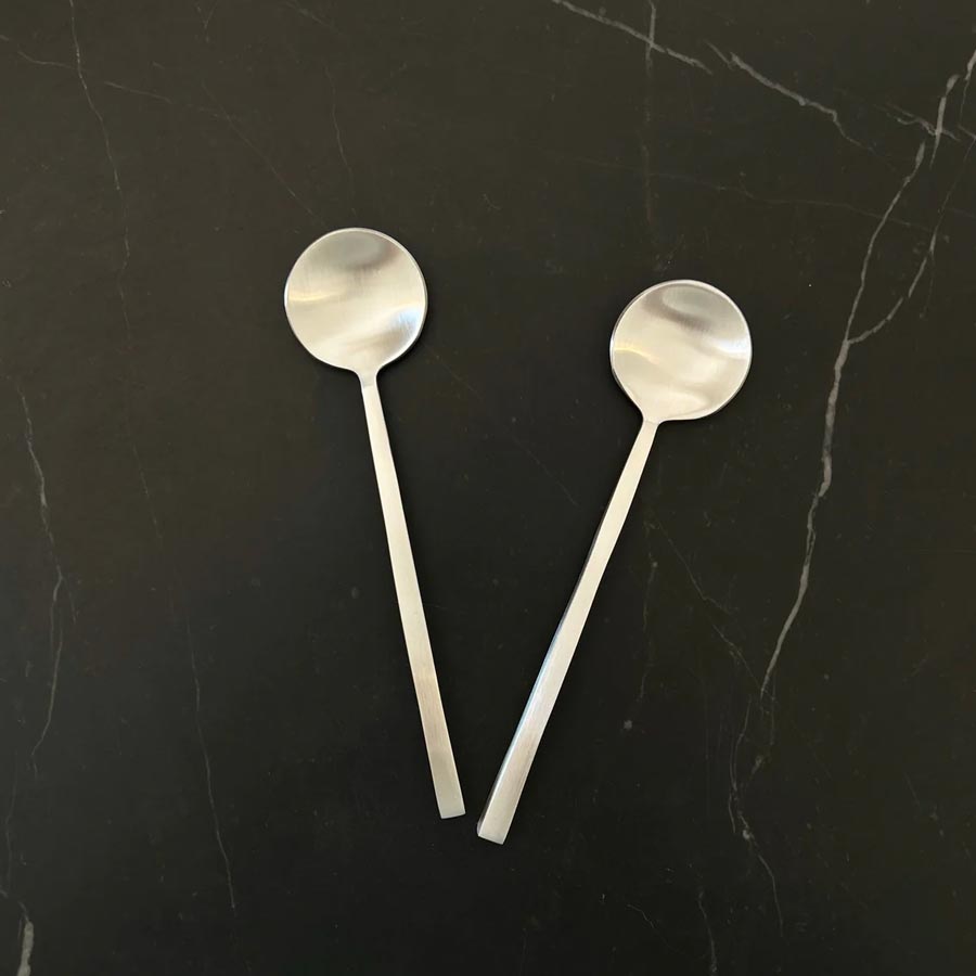 Nel Lusso Oro Condiment Teaspoon Silver (14.5cm) Silver Serving