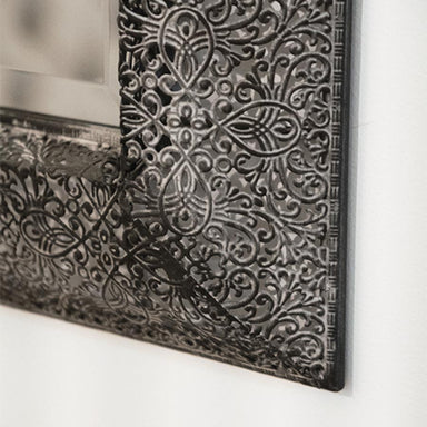 Le Forge Large Rectangle Black Marrakesh Mirror (95cm) | Koop.co.nz