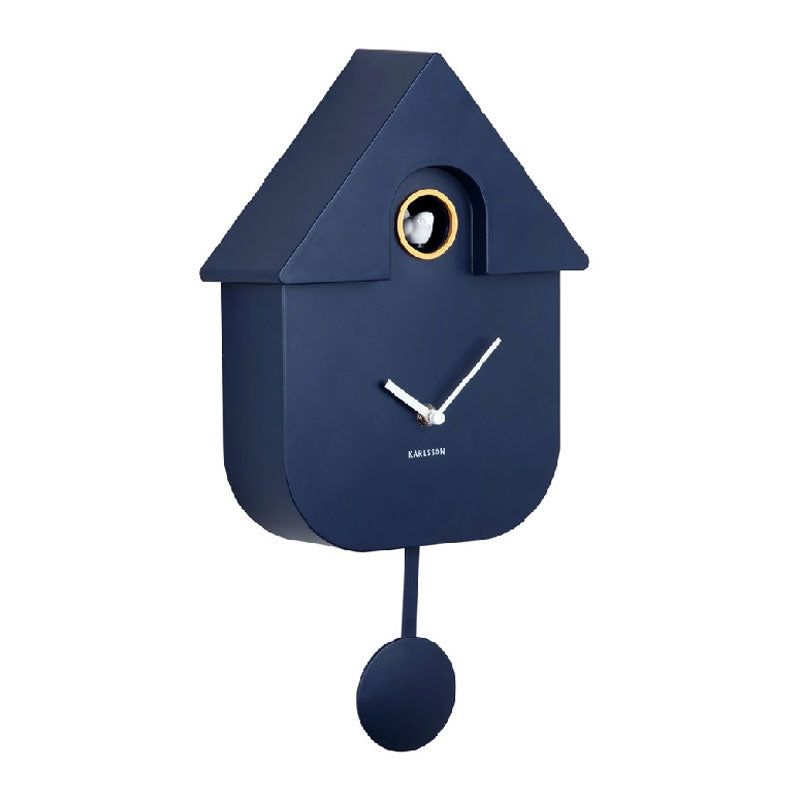Karlsson Modern Cuckoo Wall Clock Dark Blue (41cm) Karlsson Wall Clocks NZ KOOP — Koop