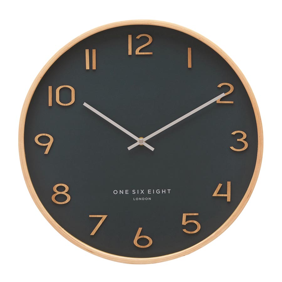 One Six Eight Wallace Petrol Blue Clock (41cm) Wall Clocks NZ KOOP