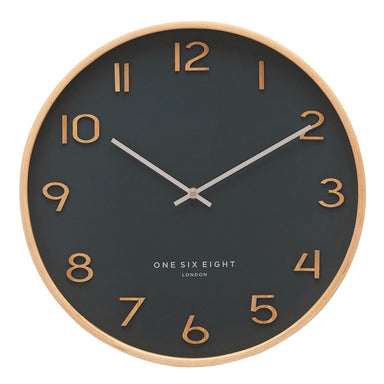 One Six Eight Wallace Petrol Blue Wall Clock (53cm) | Koop.co.nz