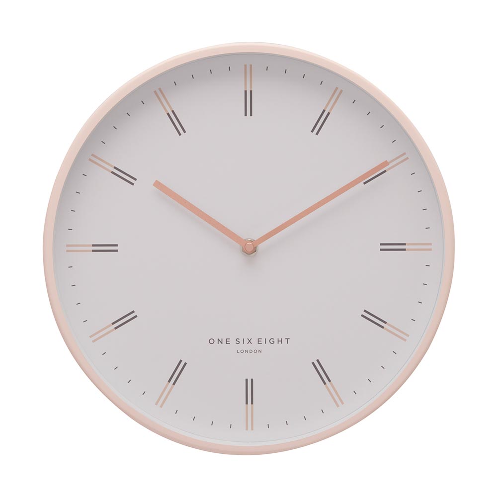 One Six Eight Ellie Blush Wall Clock (30cm) | Koop.co.nz