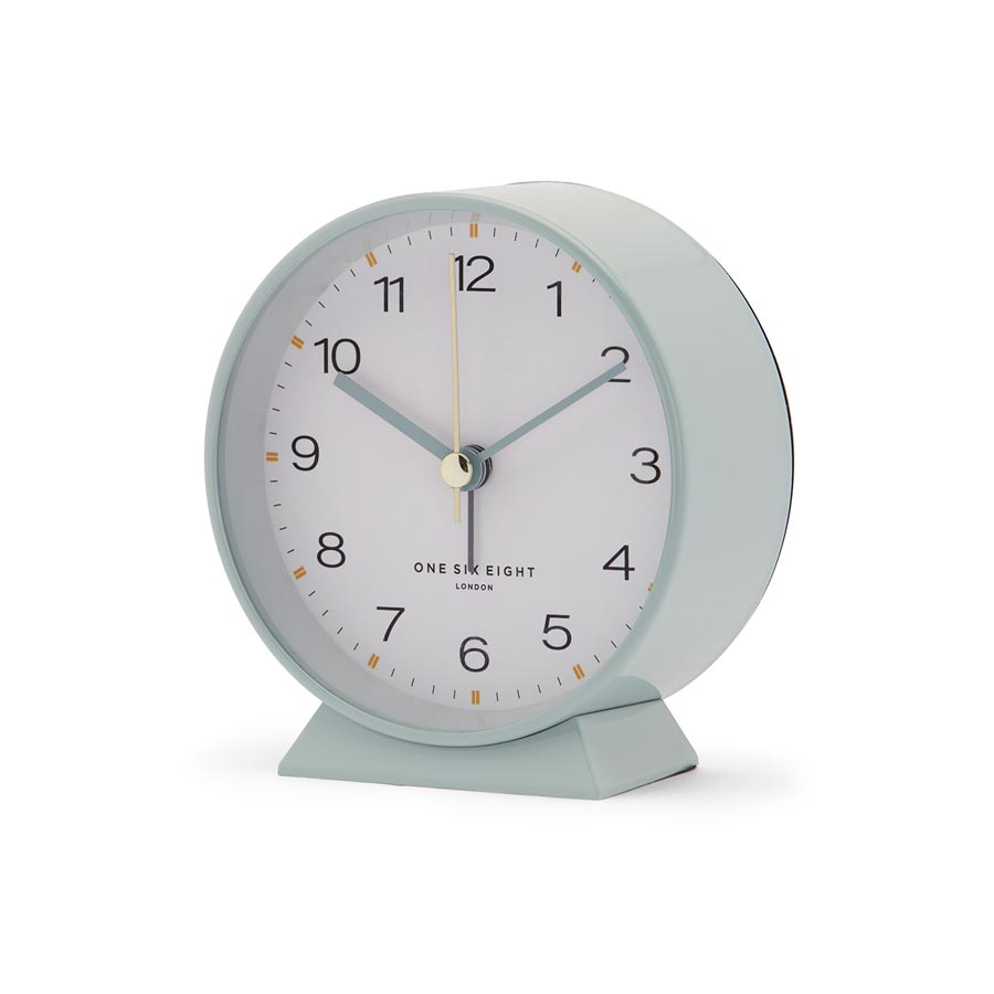 One Six Eight London Hayley Alarm Clock Sage Green Alarm Clocks NZ