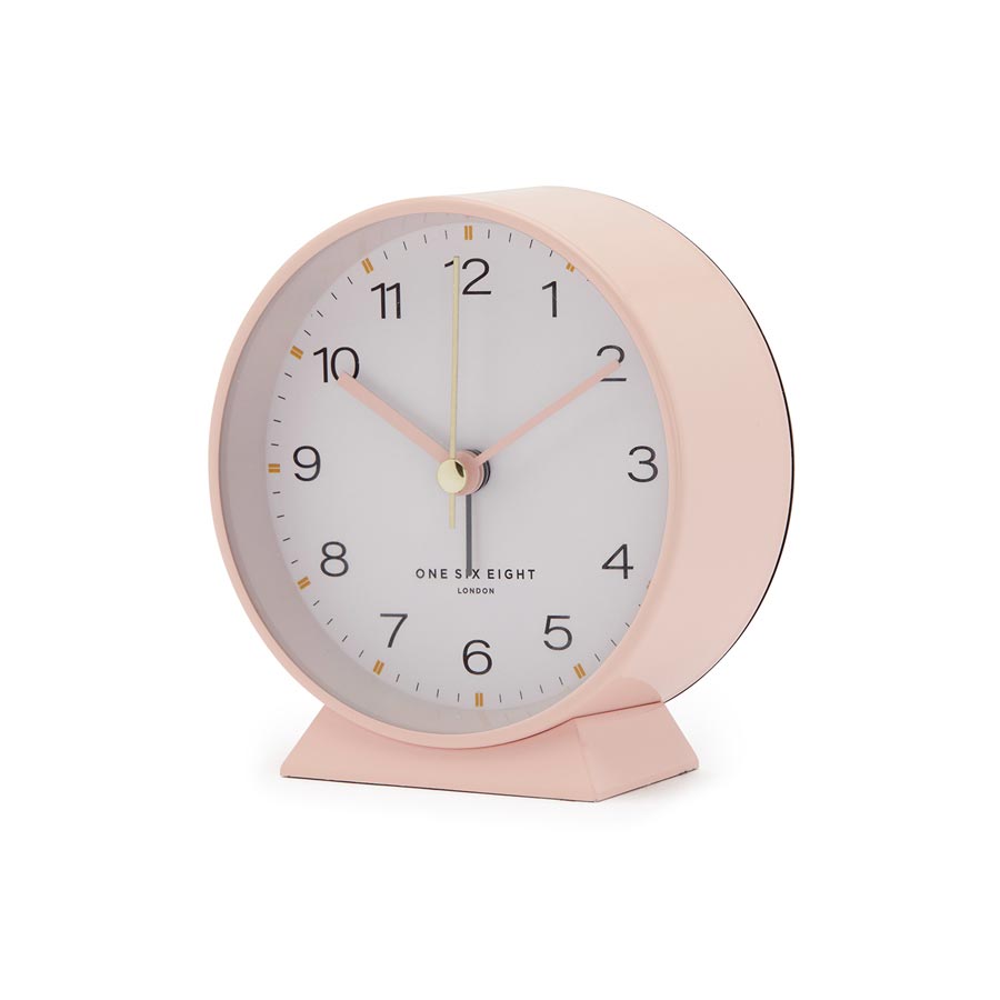 One Six Eight London Hayley Alarm Clock Blush Alarm Clocks NZ