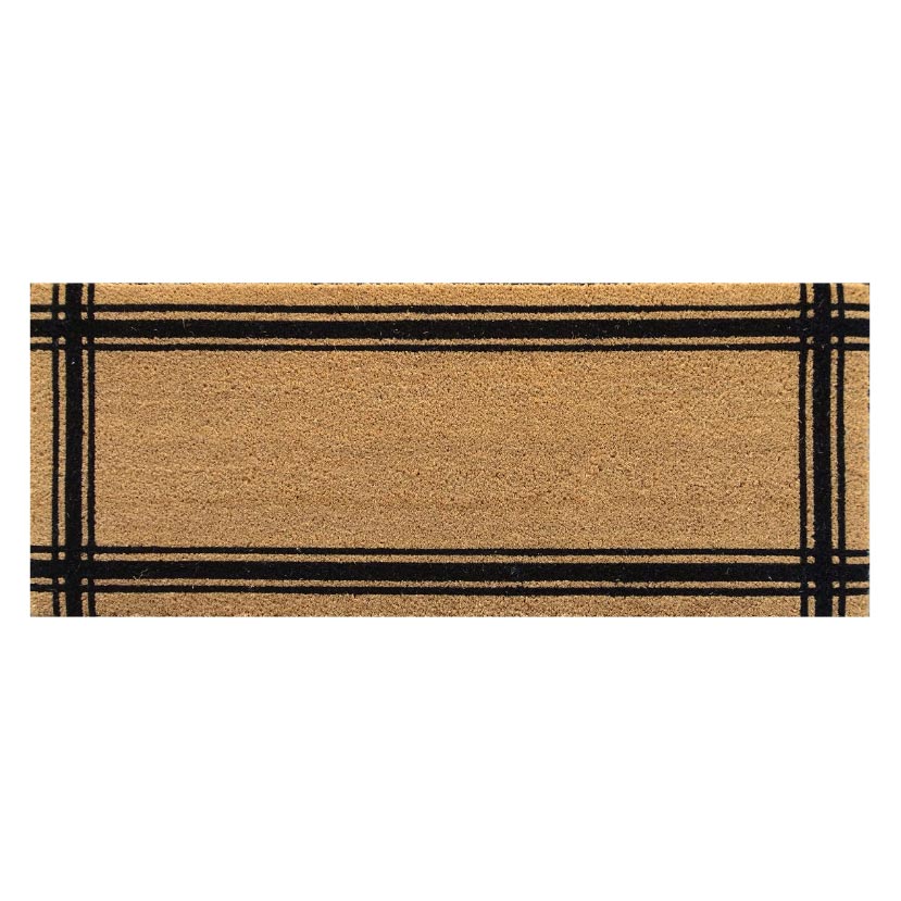HRB Homeware Extra Long Black Border Doormat (120cm) | Koop.co.nz
