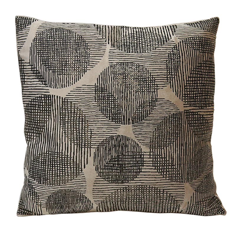 Le Forge Circle Velvet Cushion (50cm) | Koop.co.nz